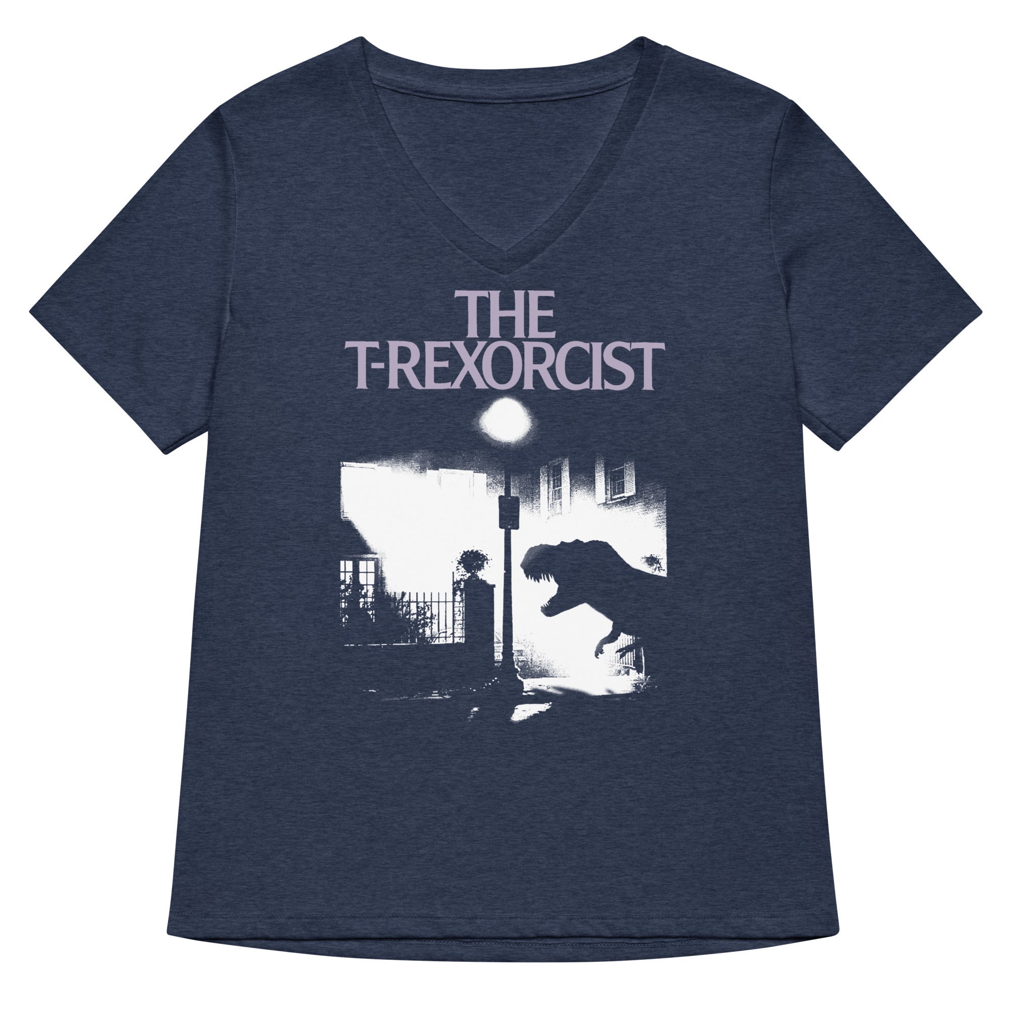 The T-Rexorcist Women's V-Neck Tee