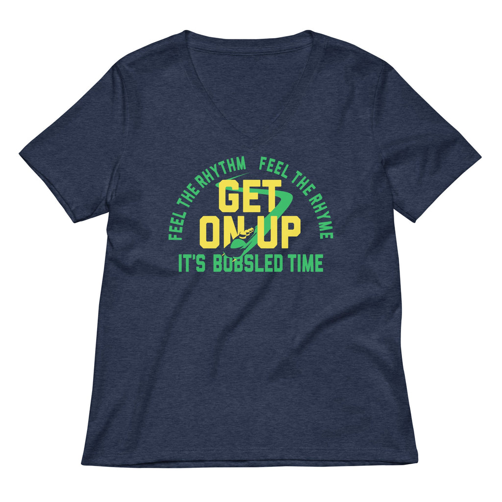 It's Bobsled Time Women's V-Neck Tee