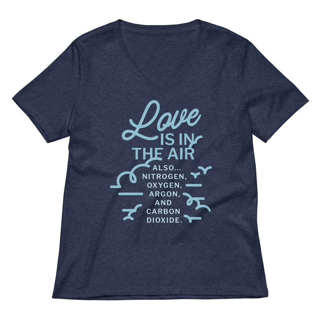 Love Is In The Air Women's V-Neck Tee