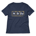 NErDy Elements Women's V-Neck Tee