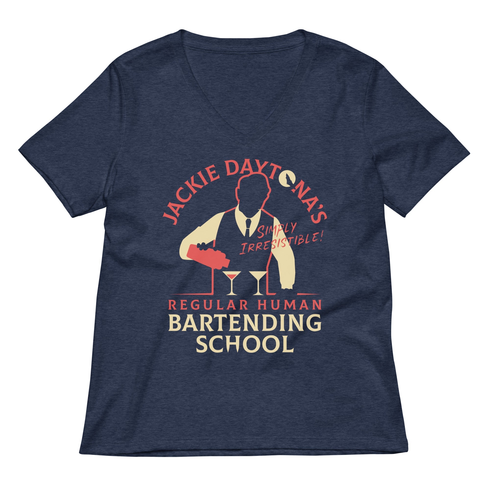 Regular Human Bartending School Women's V-Neck Tee