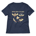 Species Of Flies Women's V-Neck Tee