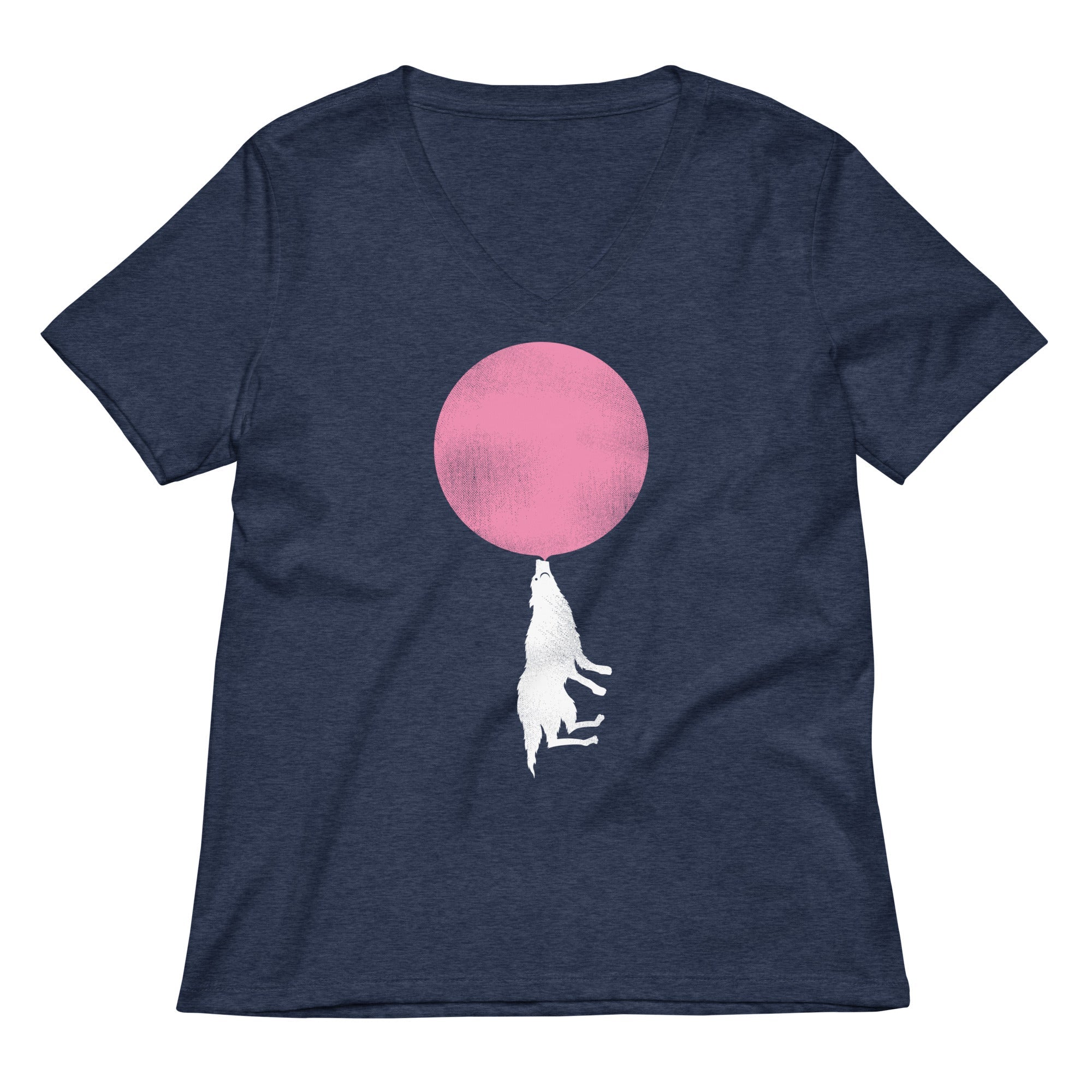 Bubble Moon Women's V-Neck Tee