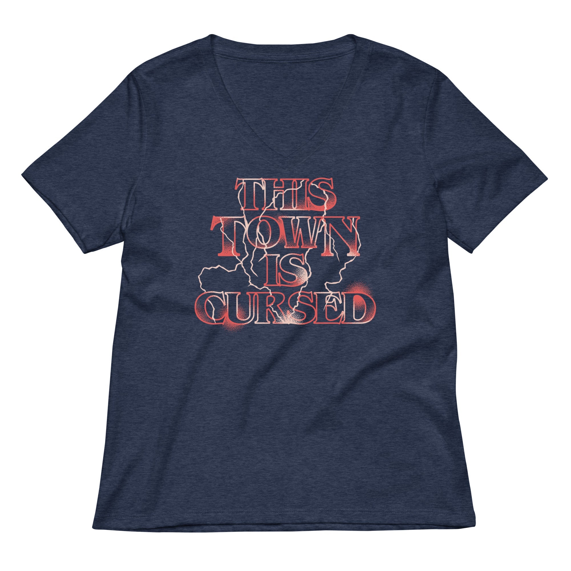 This Town Is Cursed Women's V-Neck Tee