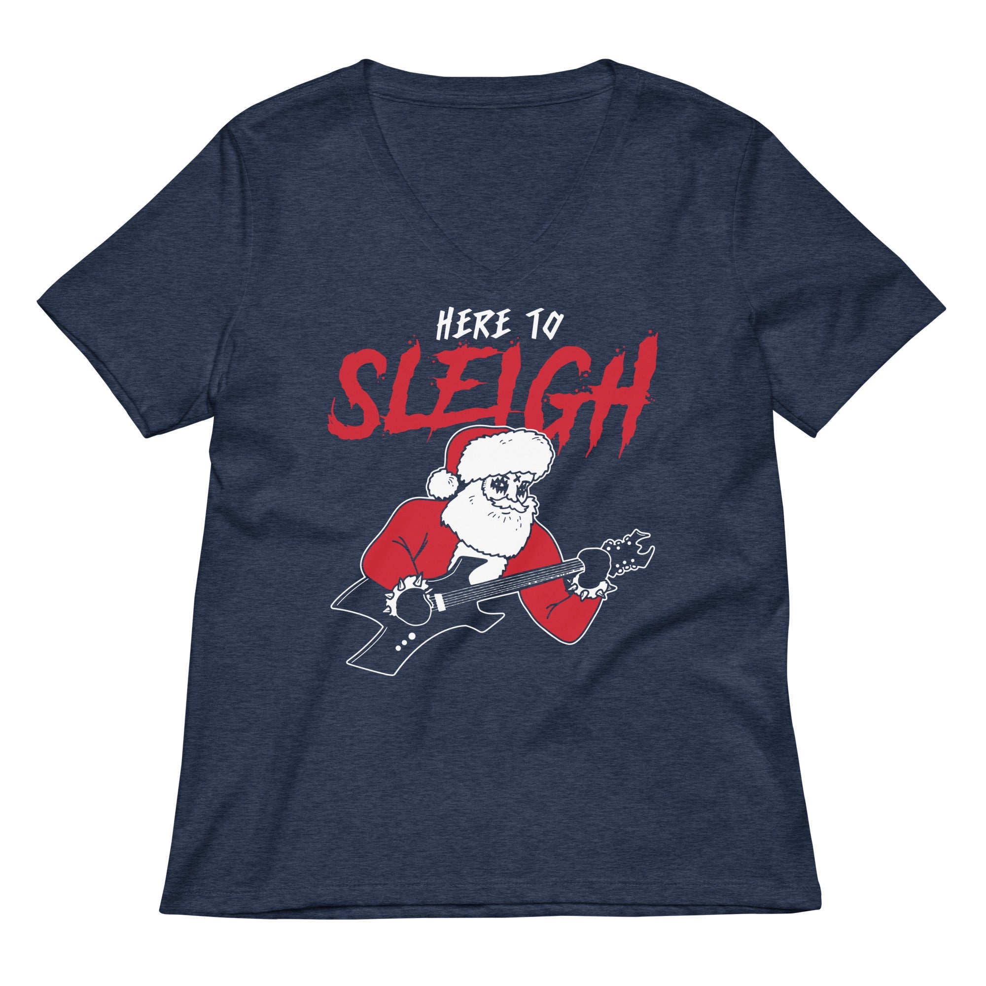 Here to Sleigh Women's V-Neck Tee