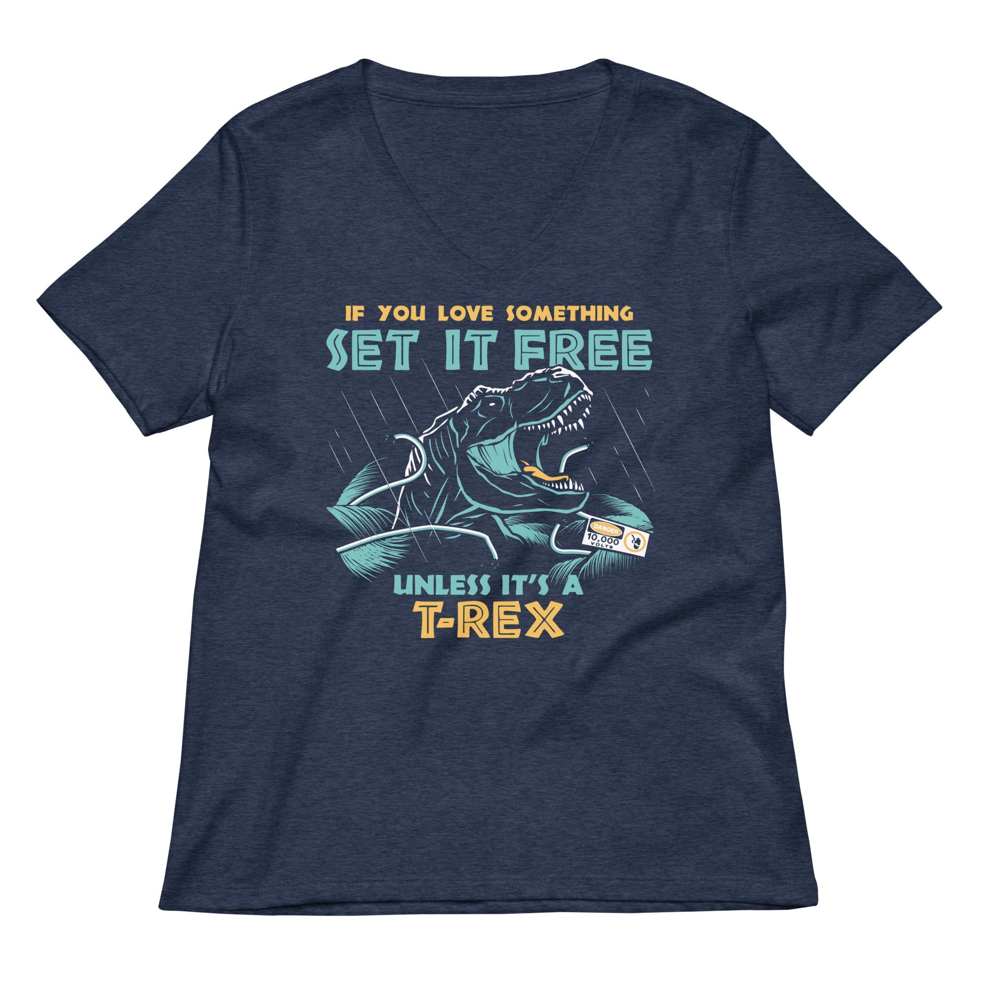 If You Love Something Set It Free Women's V-Neck Tee