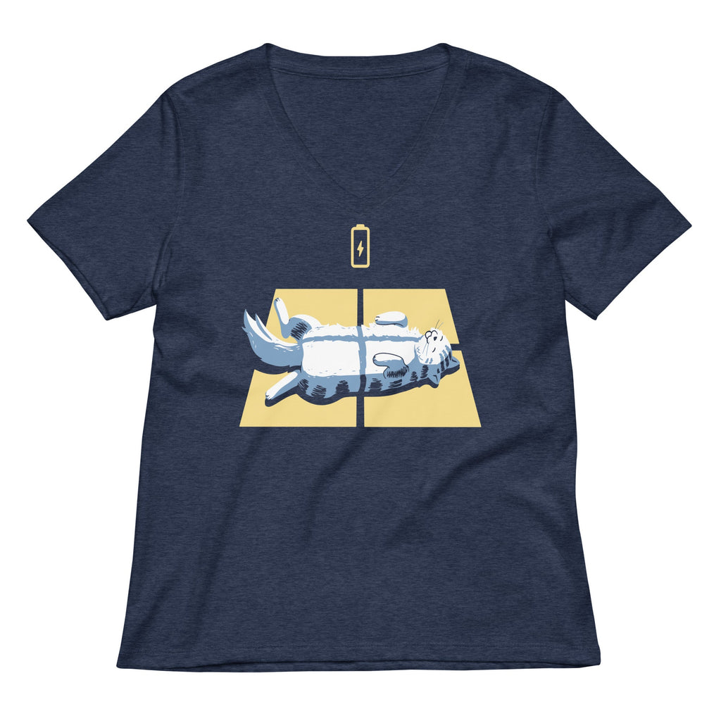 Solar Charging Women's V-Neck Tee