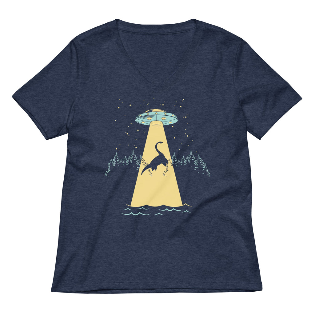 Nessie Abduction Women's V-Neck Tee