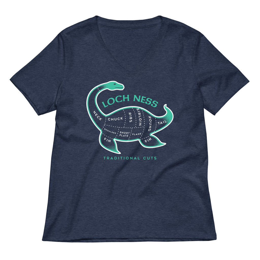 Loch Ness Traditional Cuts Women's V-Neck Tee