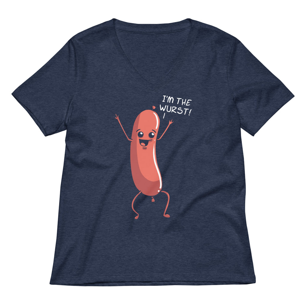 I'm The Wurst Women's V-Neck Tee