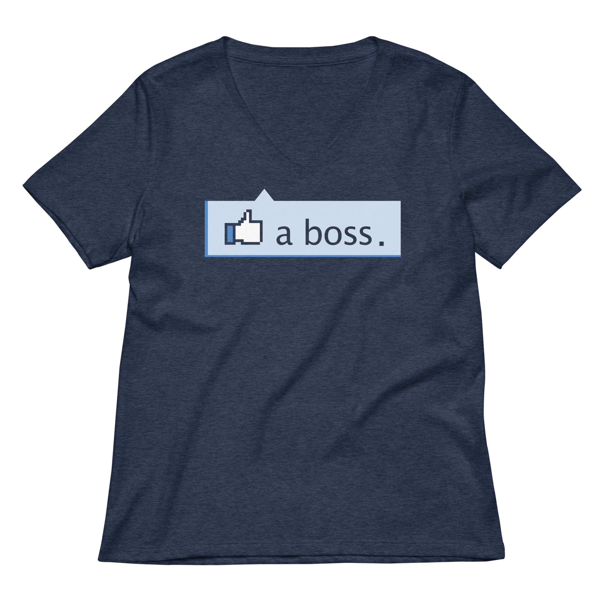 Like A Boss Thumbs Up Women's V-Neck Tee