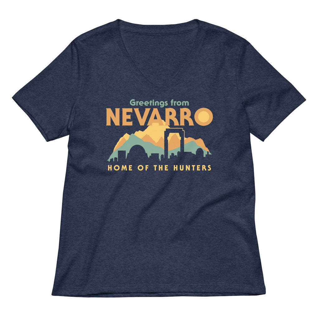Greetings From Nevarro Women's V-Neck Tee