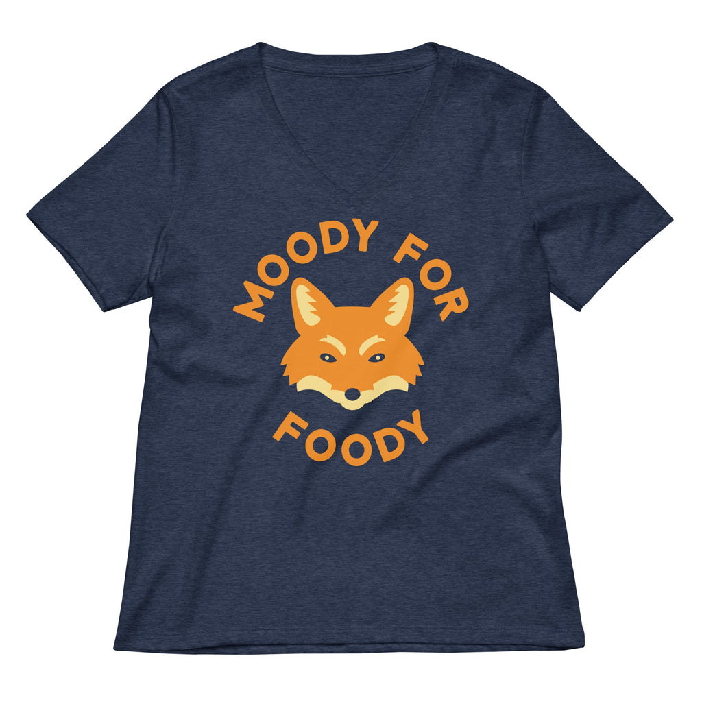 Moody For Foody Women's V-Neck Tee