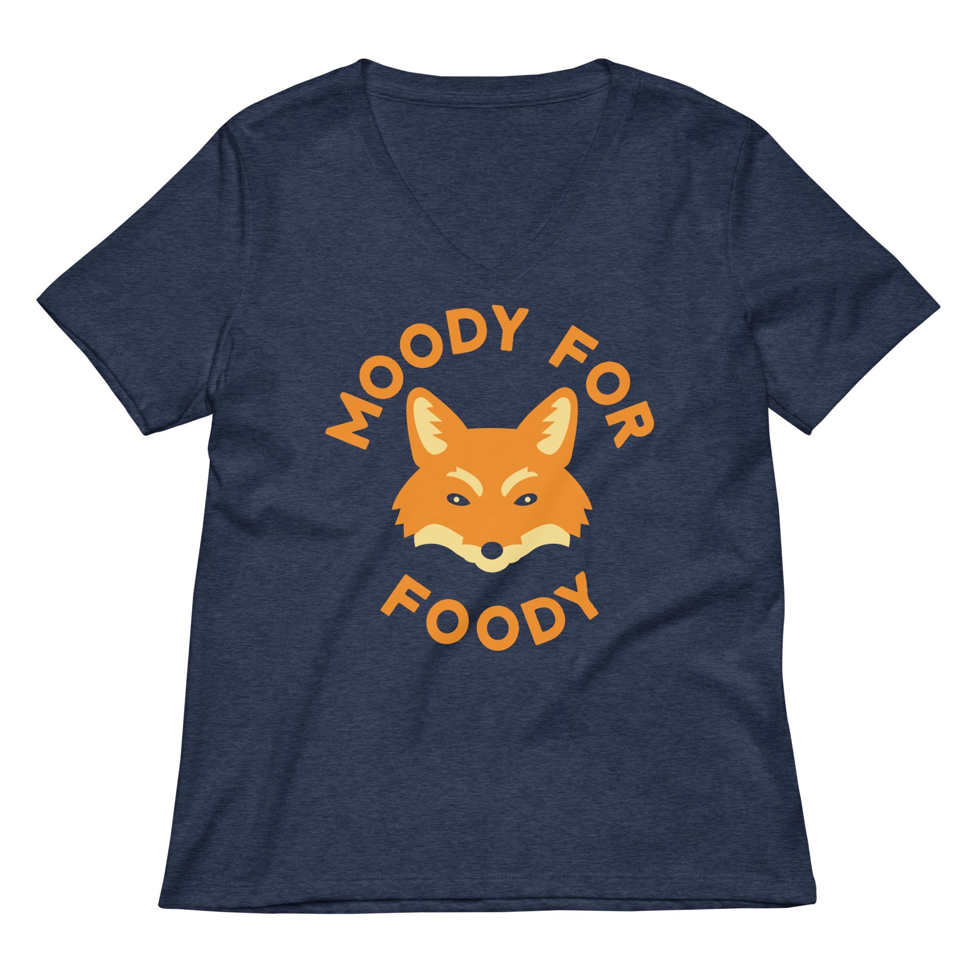 Moody For Foody Women's V-Neck Tee