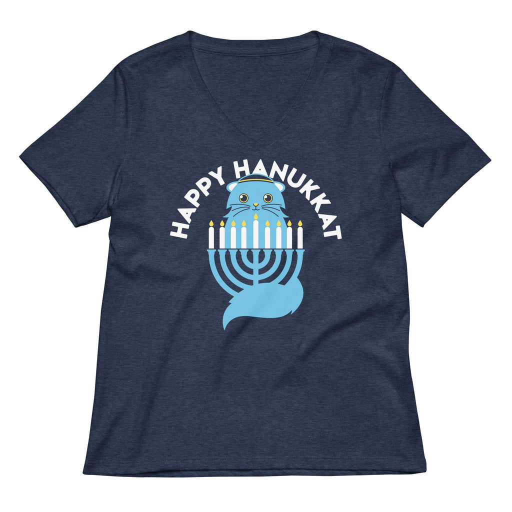 Happy Hanukkat Women's V-Neck Tee