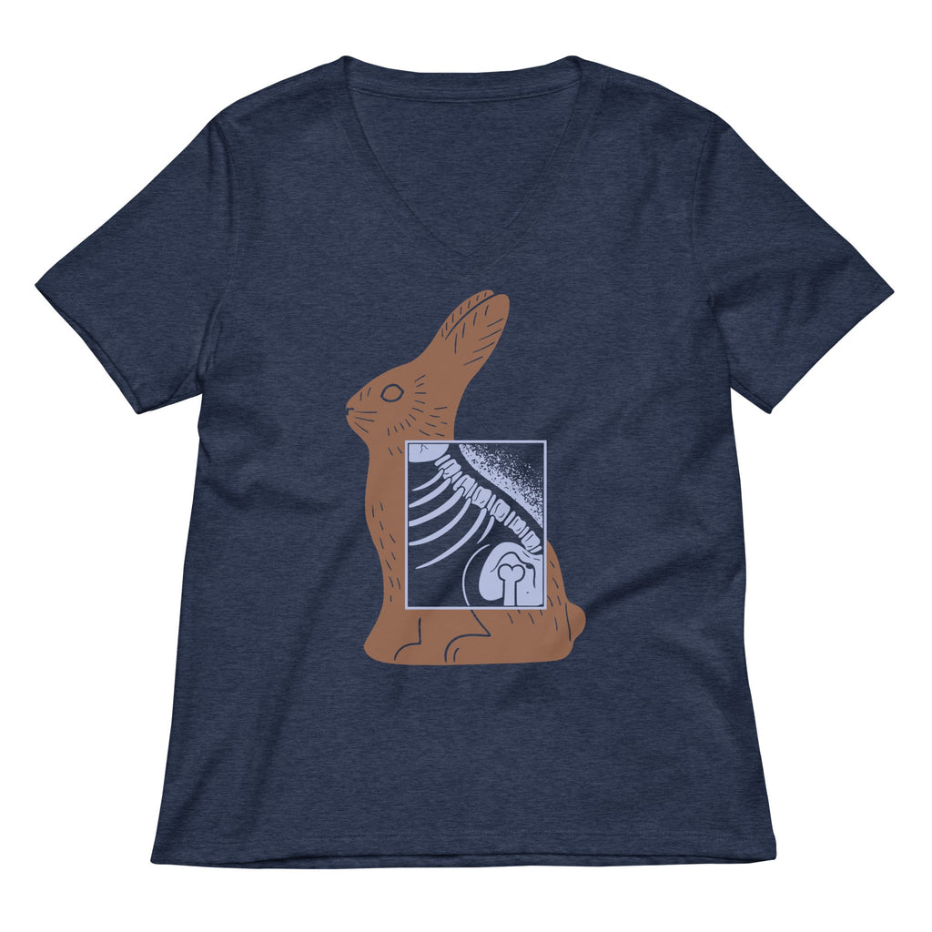 Bunny X-Ray Women's V-Neck Tee