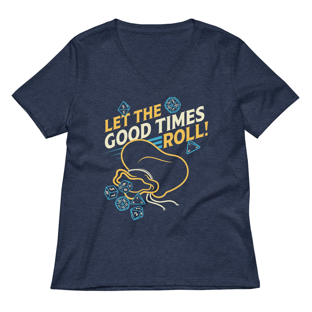 Let The Good Times Roll! Women's V-Neck Tee