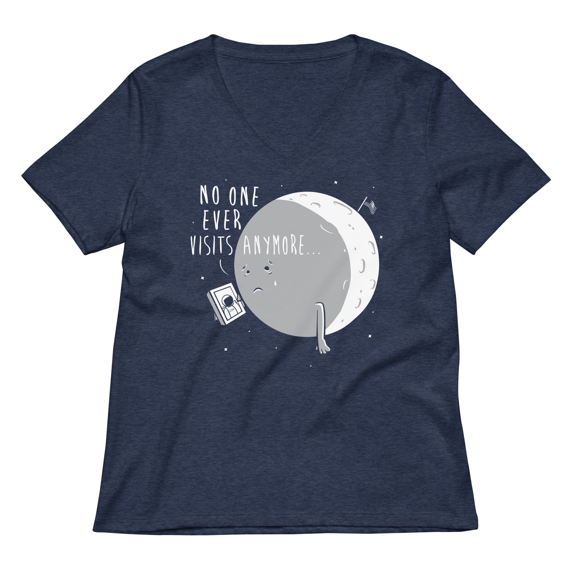 No One Ever Visits Anymore Women's V-Neck Tee
