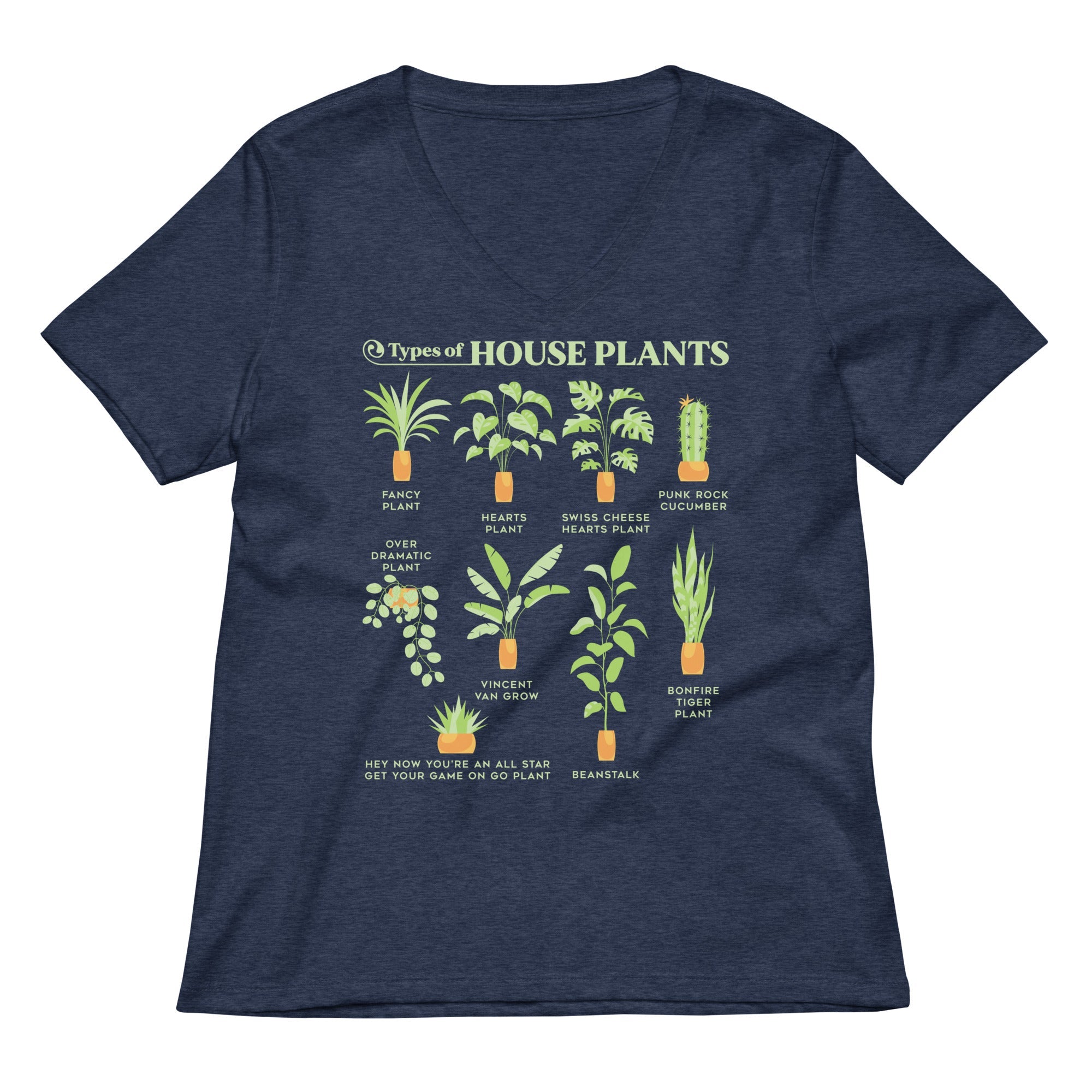 Types Of House Plants Women's V-Neck Tee
