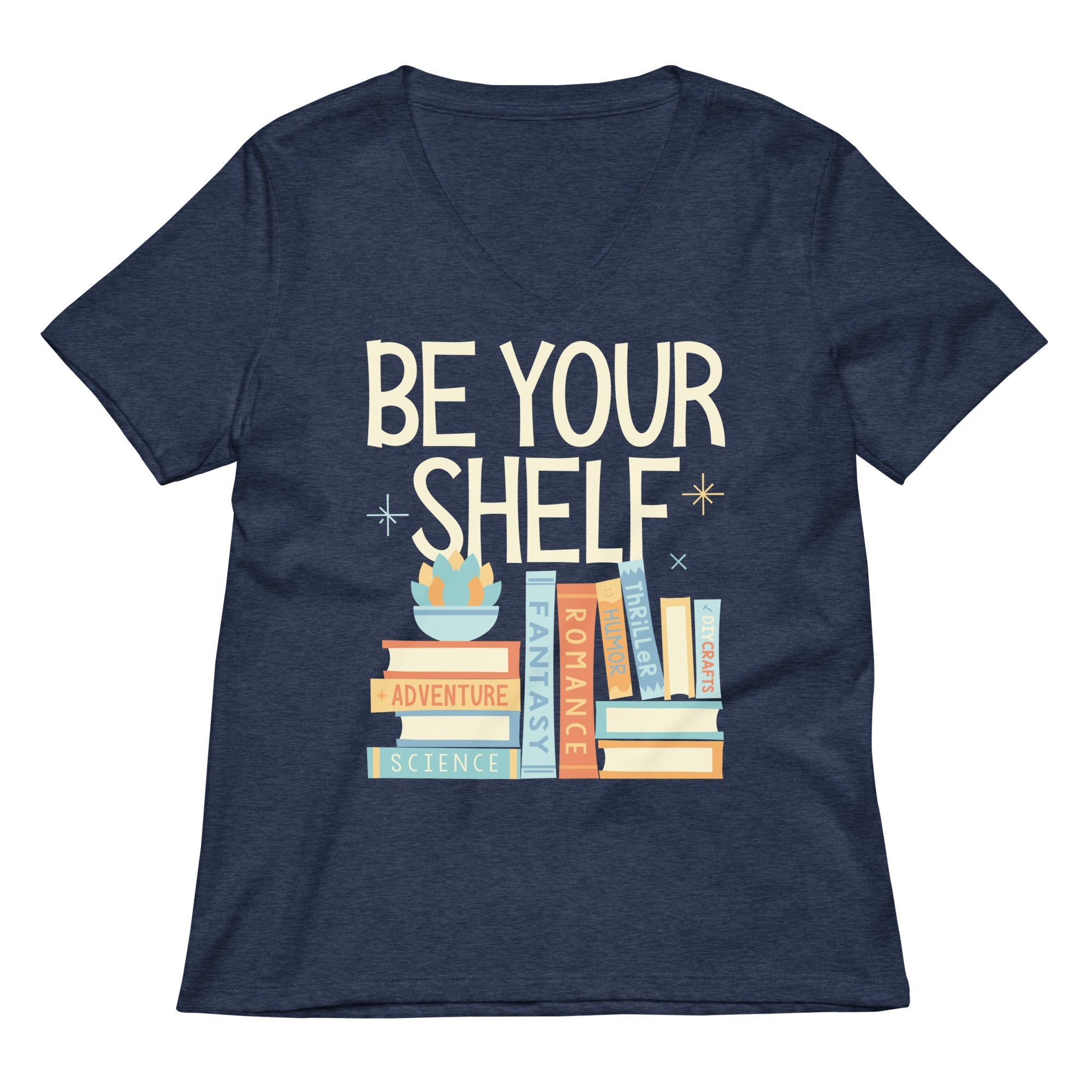 Be Your Shelf Women's V-Neck Tee