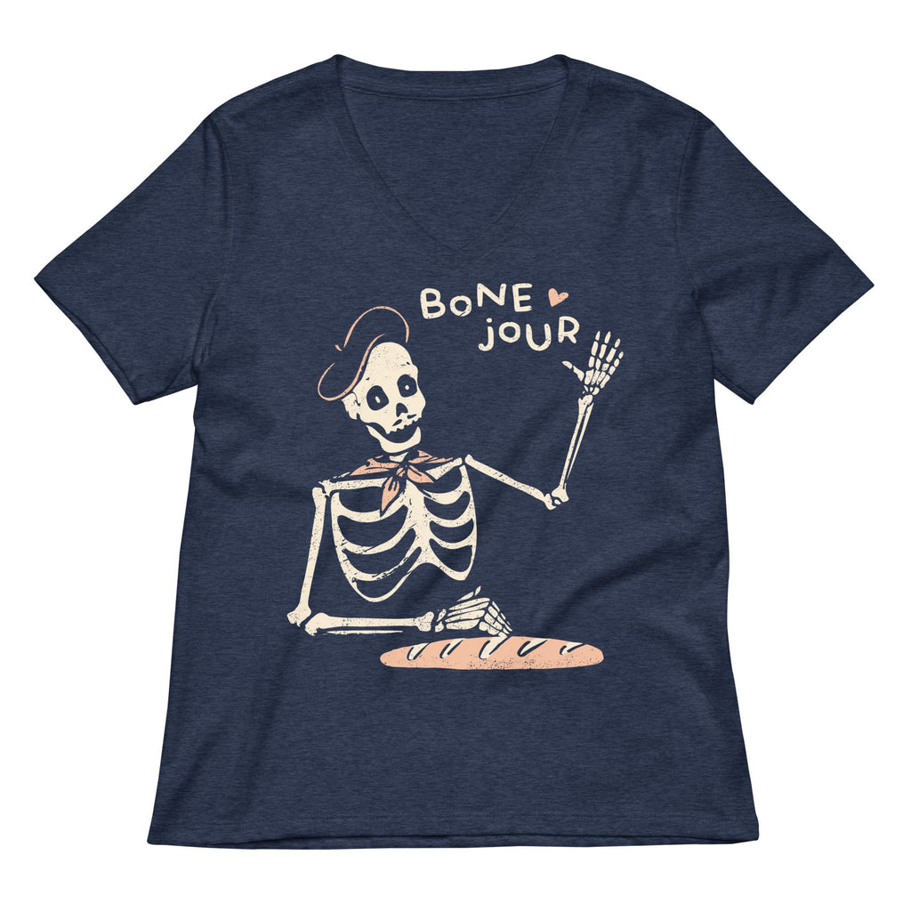 Bone Jour Women's V-Neck Tee