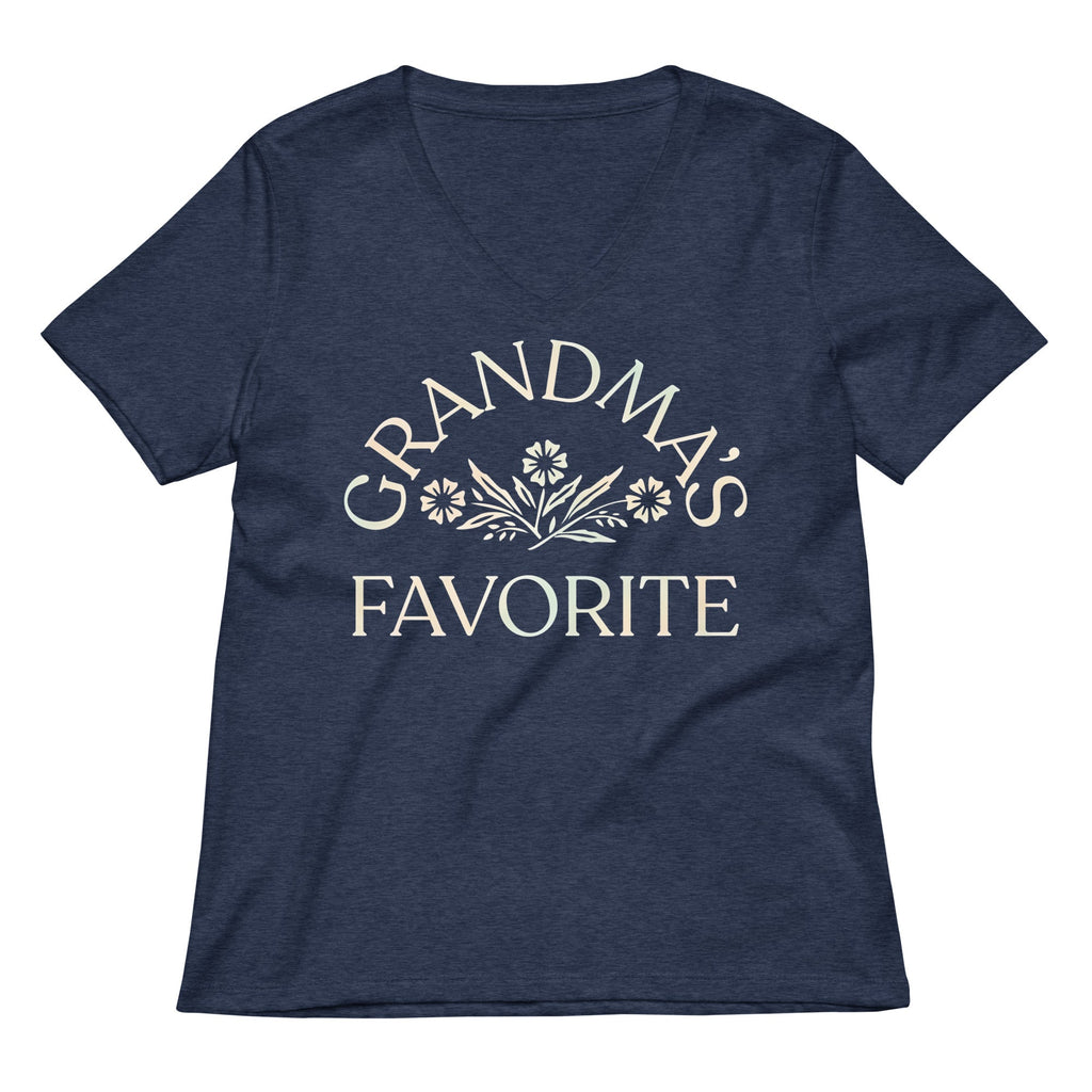 Grandma's Favorite Women's V-Neck Tee