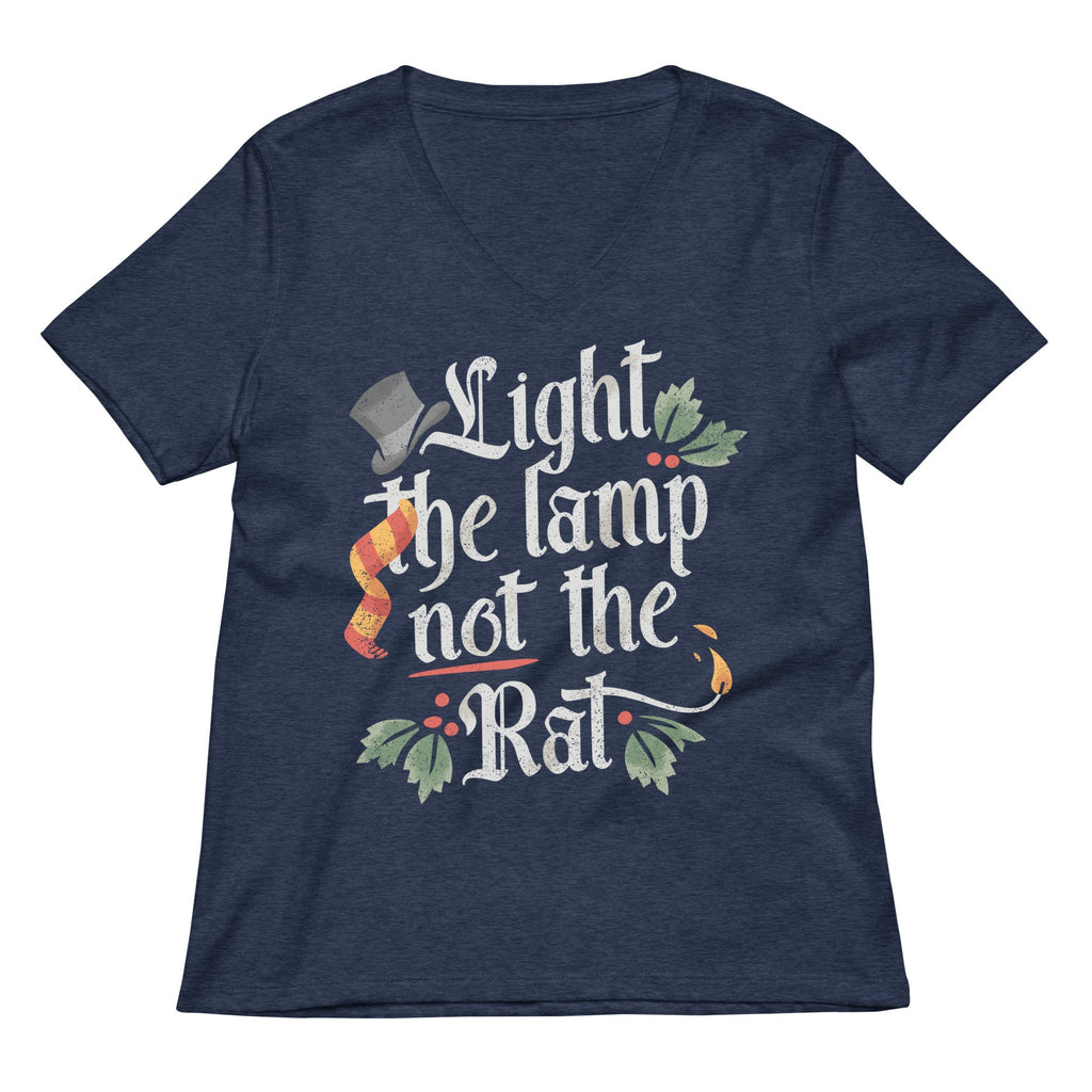Light The Lamp Not The Rat Women's V-Neck Tee
