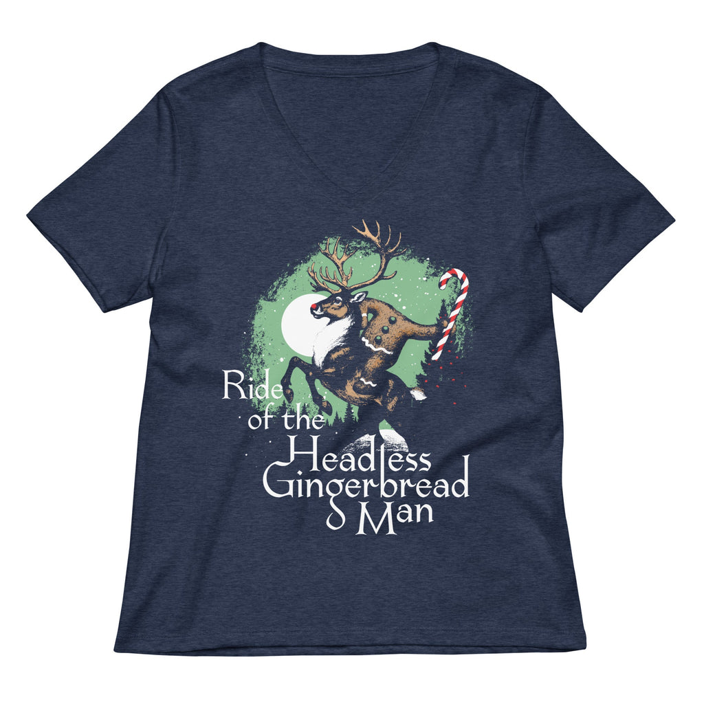 Ride Of The Headless Gingerbread Man Women's V-Neck Tee