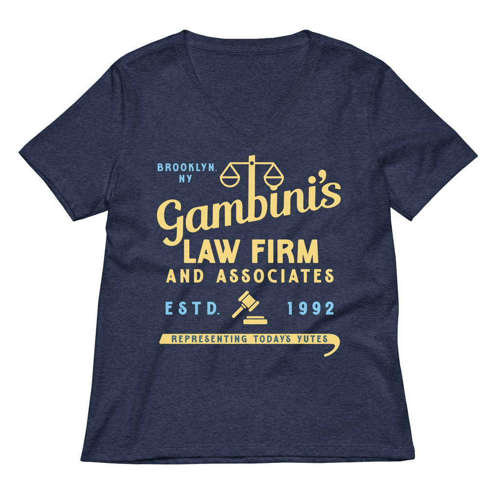 Gambini's Law Firm Women's V-Neck Tee