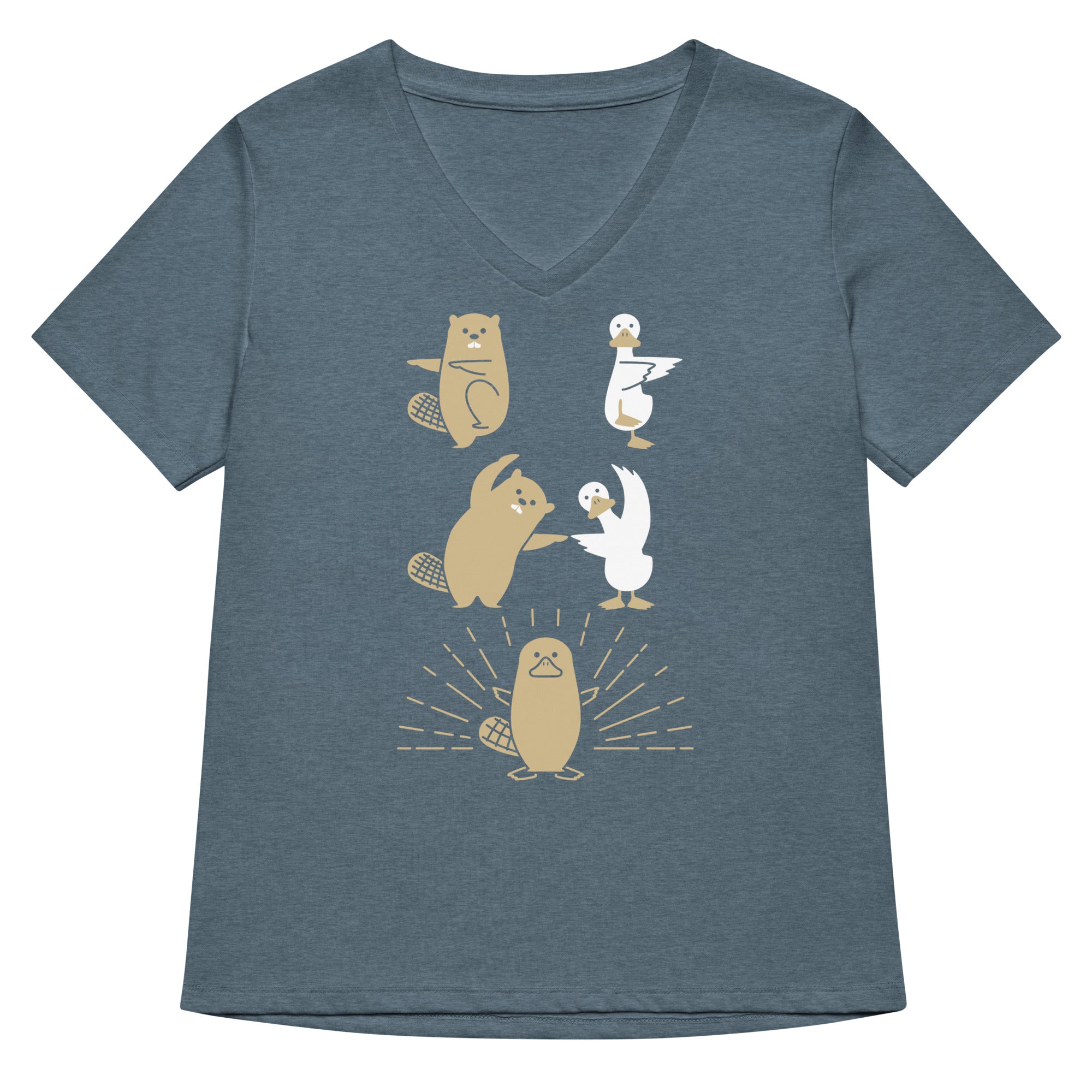 Platypus Fusion Women's V-Neck Tee