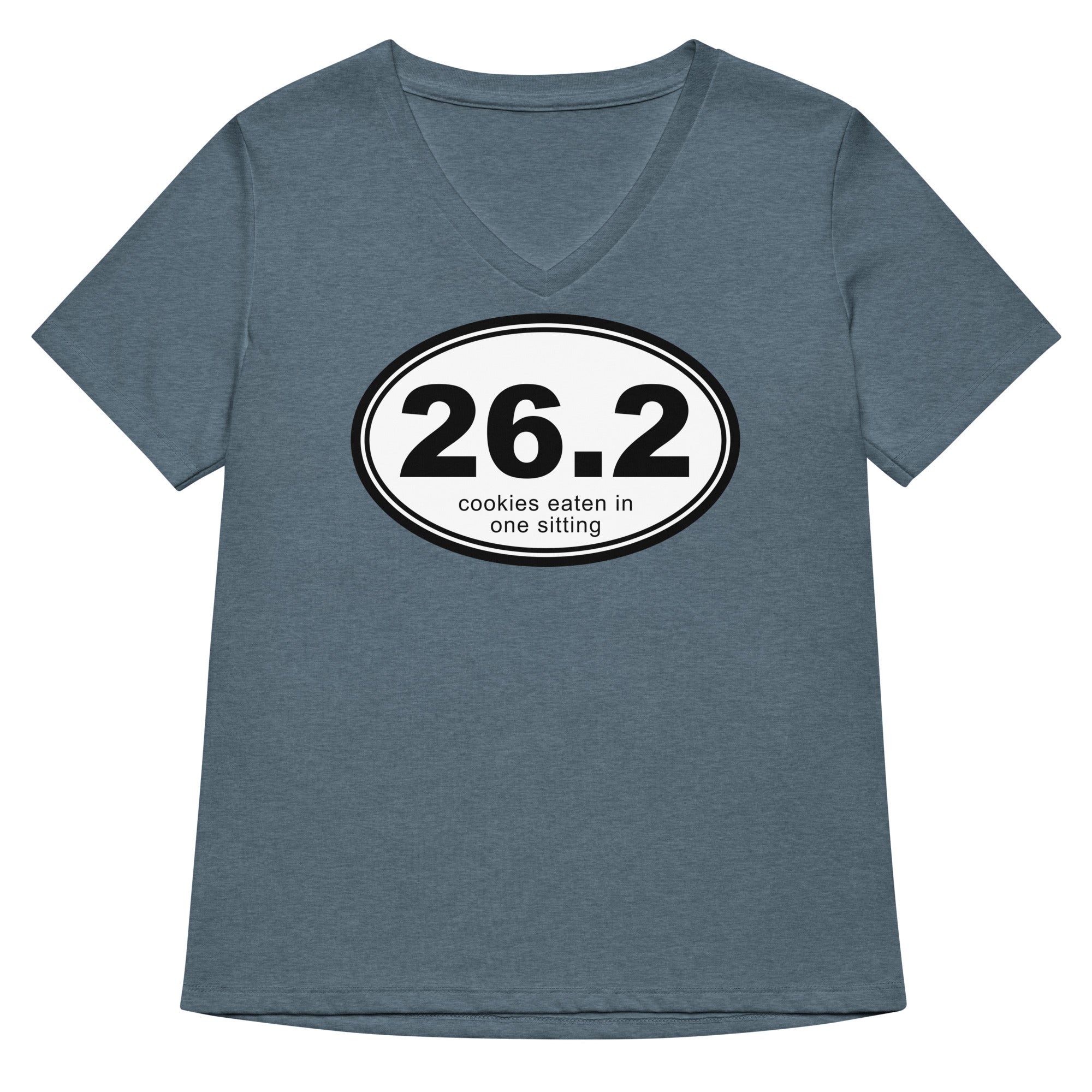 26.2 Cookies Eaten In One Sitting Women's V-Neck Tee