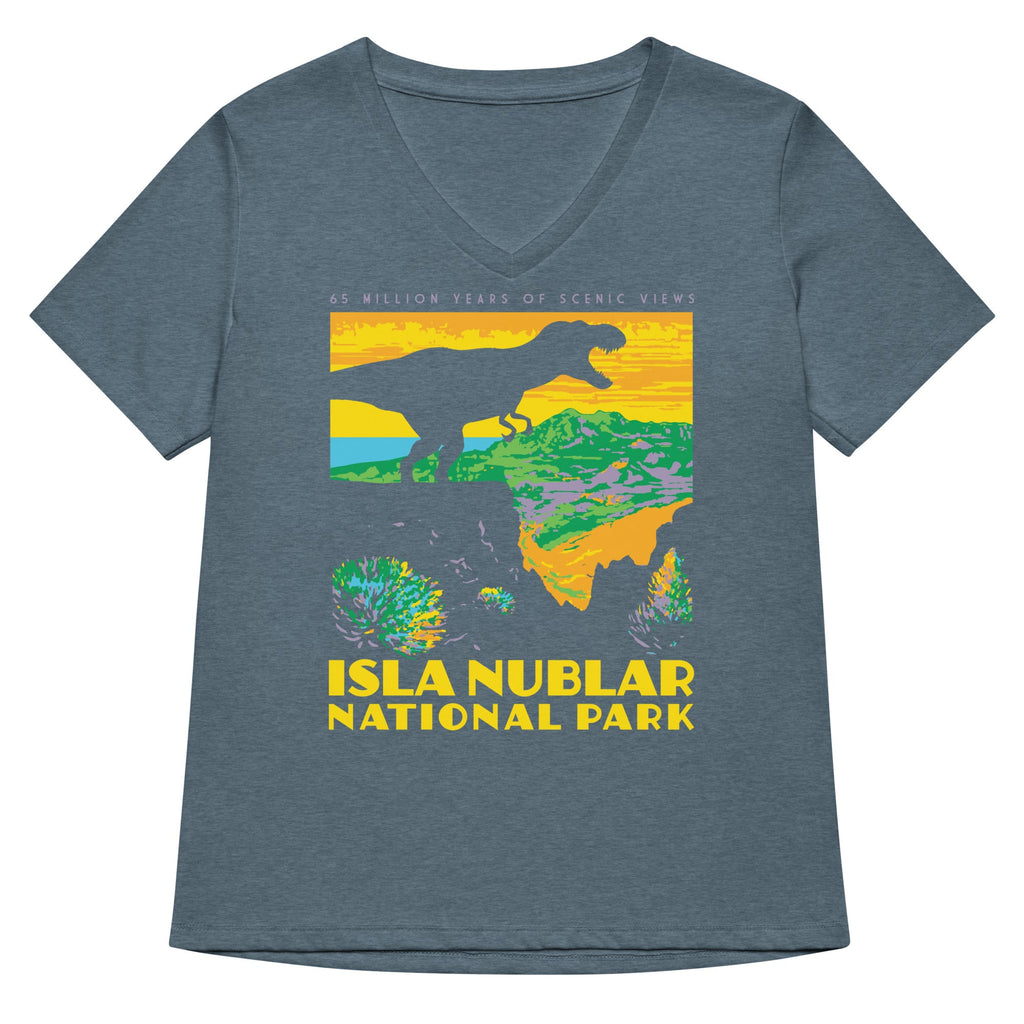 Isla Nublar National Park Women's V-Neck Tee