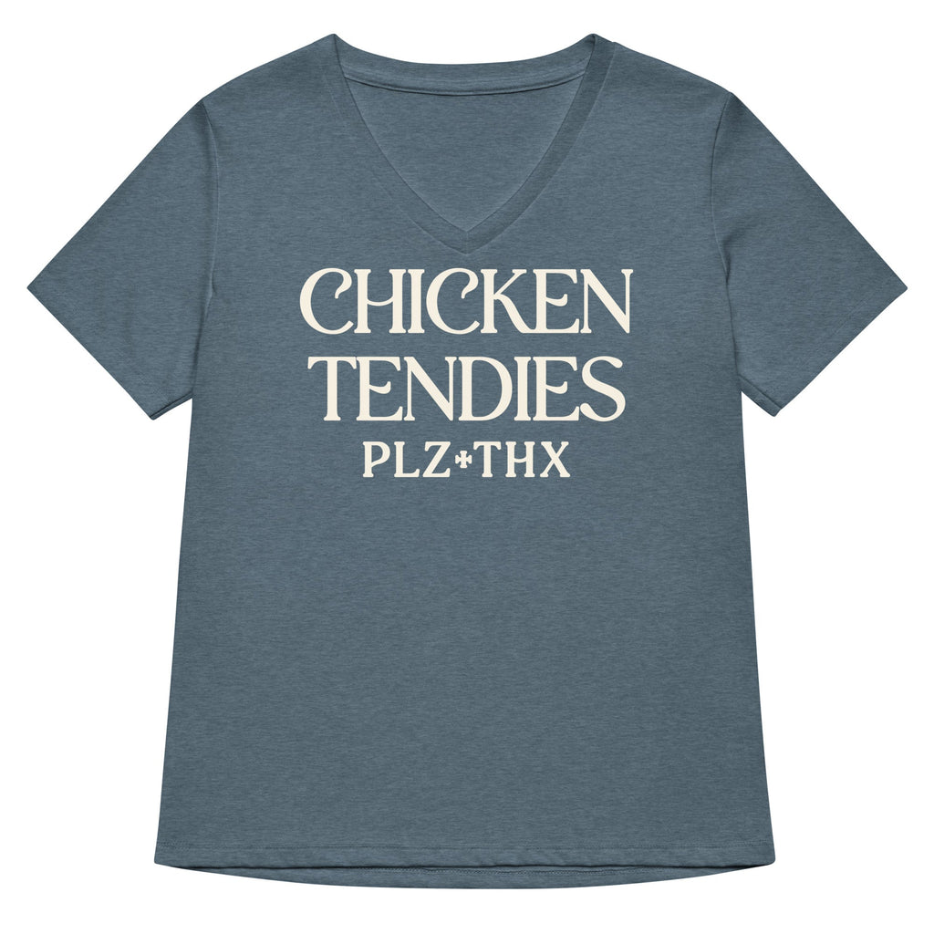 Chicken Tendies Plz Thx Women's V-Neck Tee