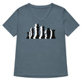 Black Knight Women's V-Neck Tee