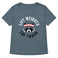 Lift Weights Eat Trash Women's V-Neck Tee