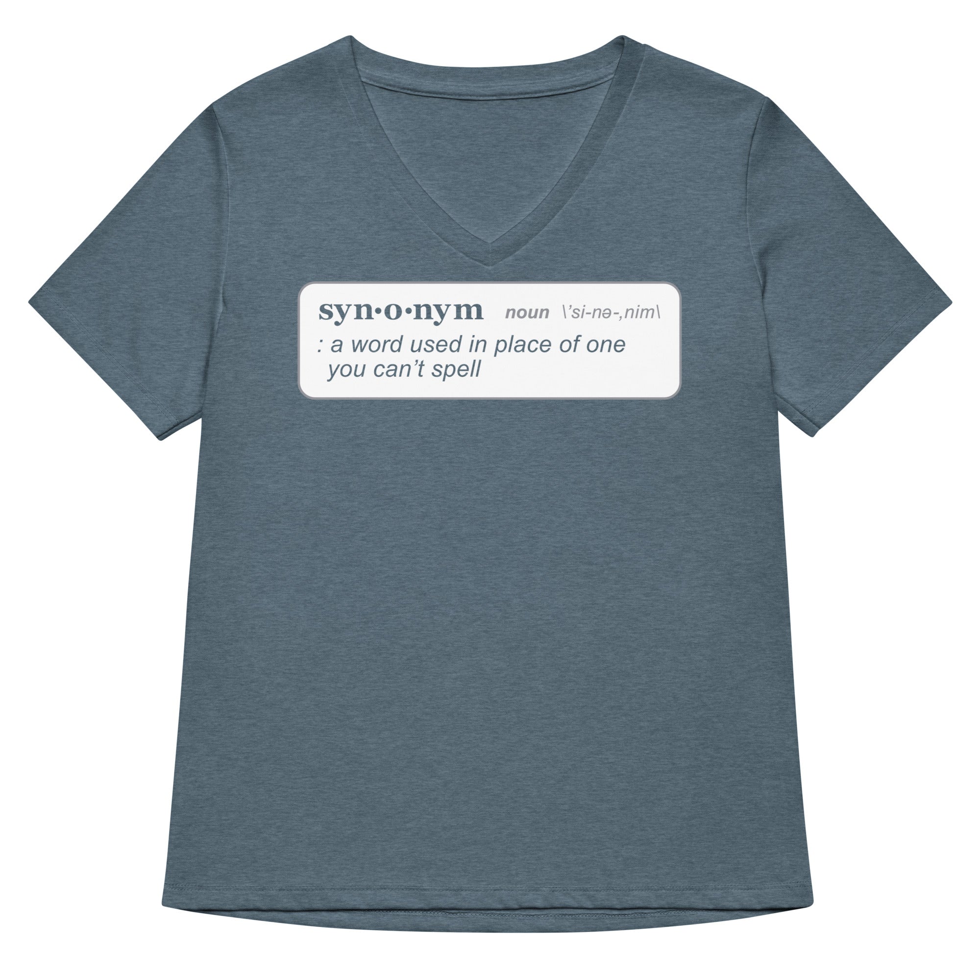 Synonym Definition Women's V-Neck Tee