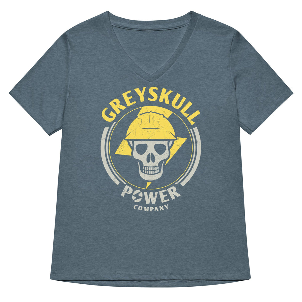 Greyskull Power Company Women's V-Neck Tee