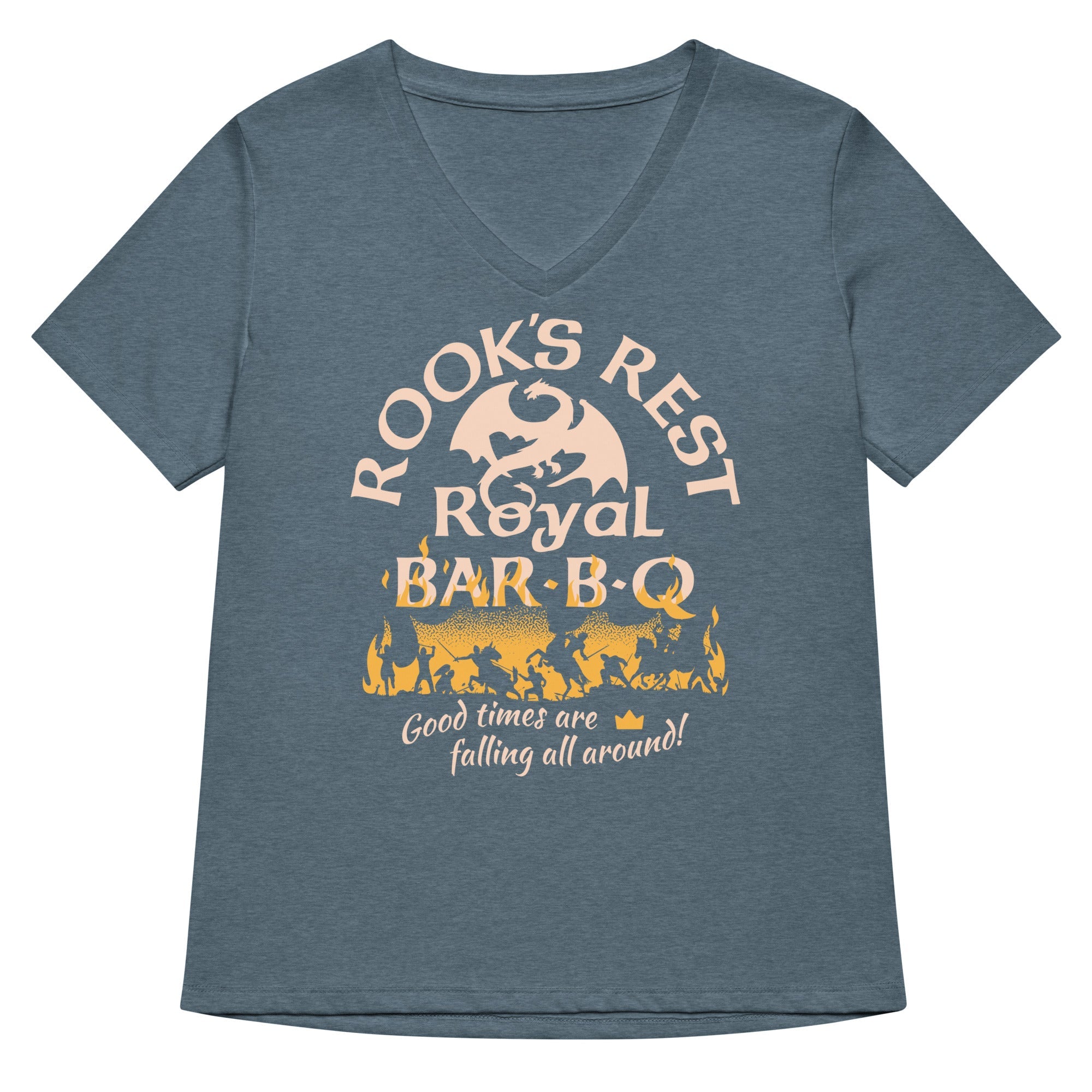 Rook's Rest Royal Bar-B-Q Women's V-Neck Tee