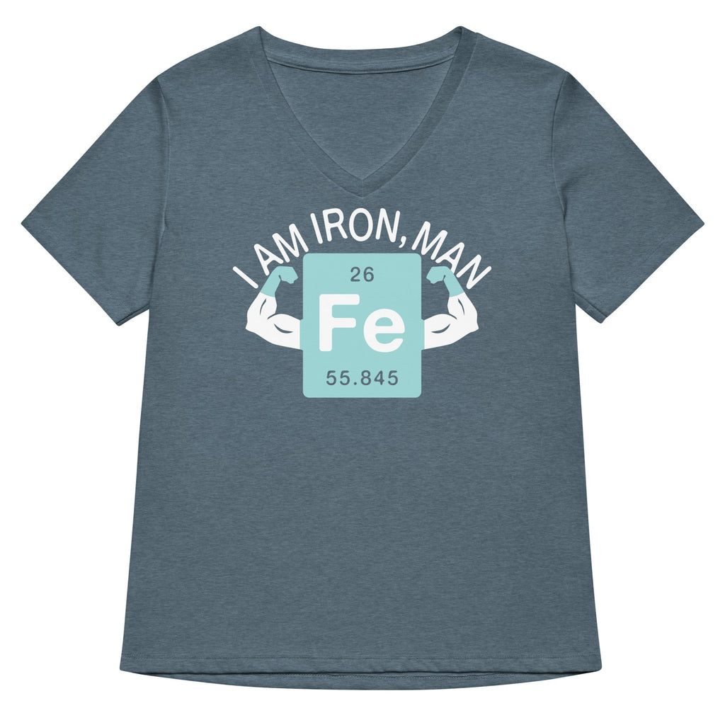 I Am Iron, Man Women's V-Neck Tee