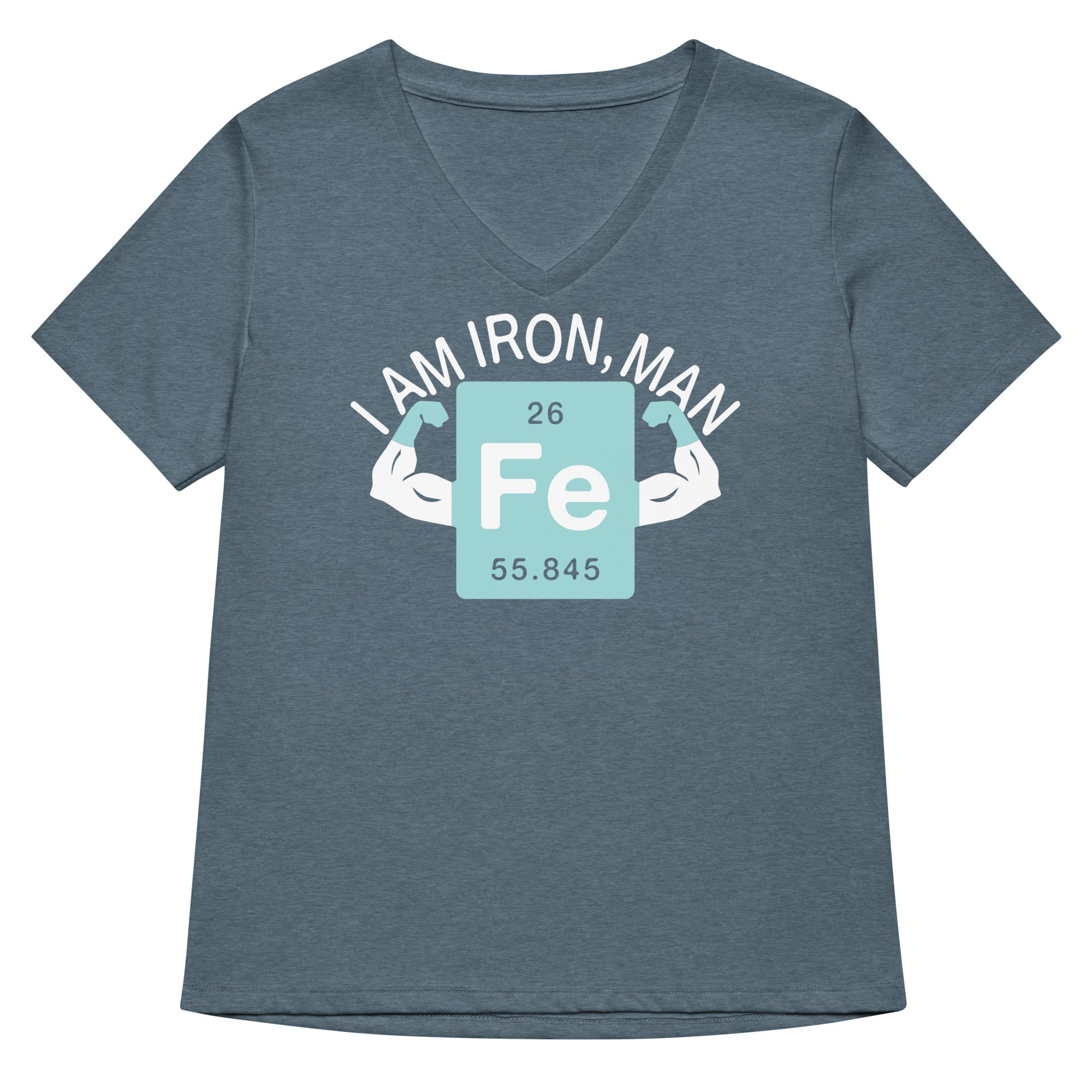 I Am Iron, Man Women's V-Neck Tee