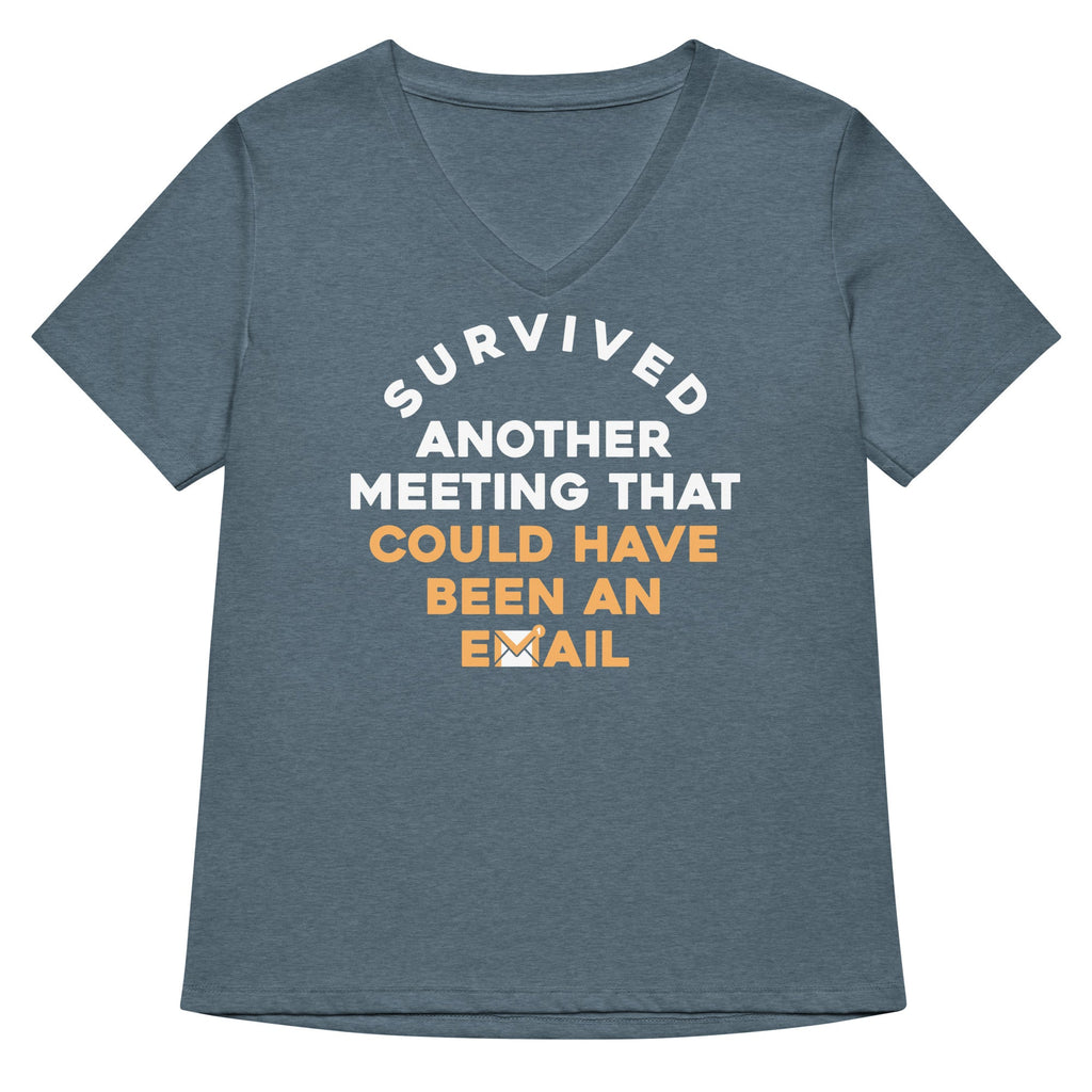 Survived Another Meeting Women's V-Neck Tee