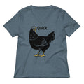 Quack Bird Women's V-Neck Tee