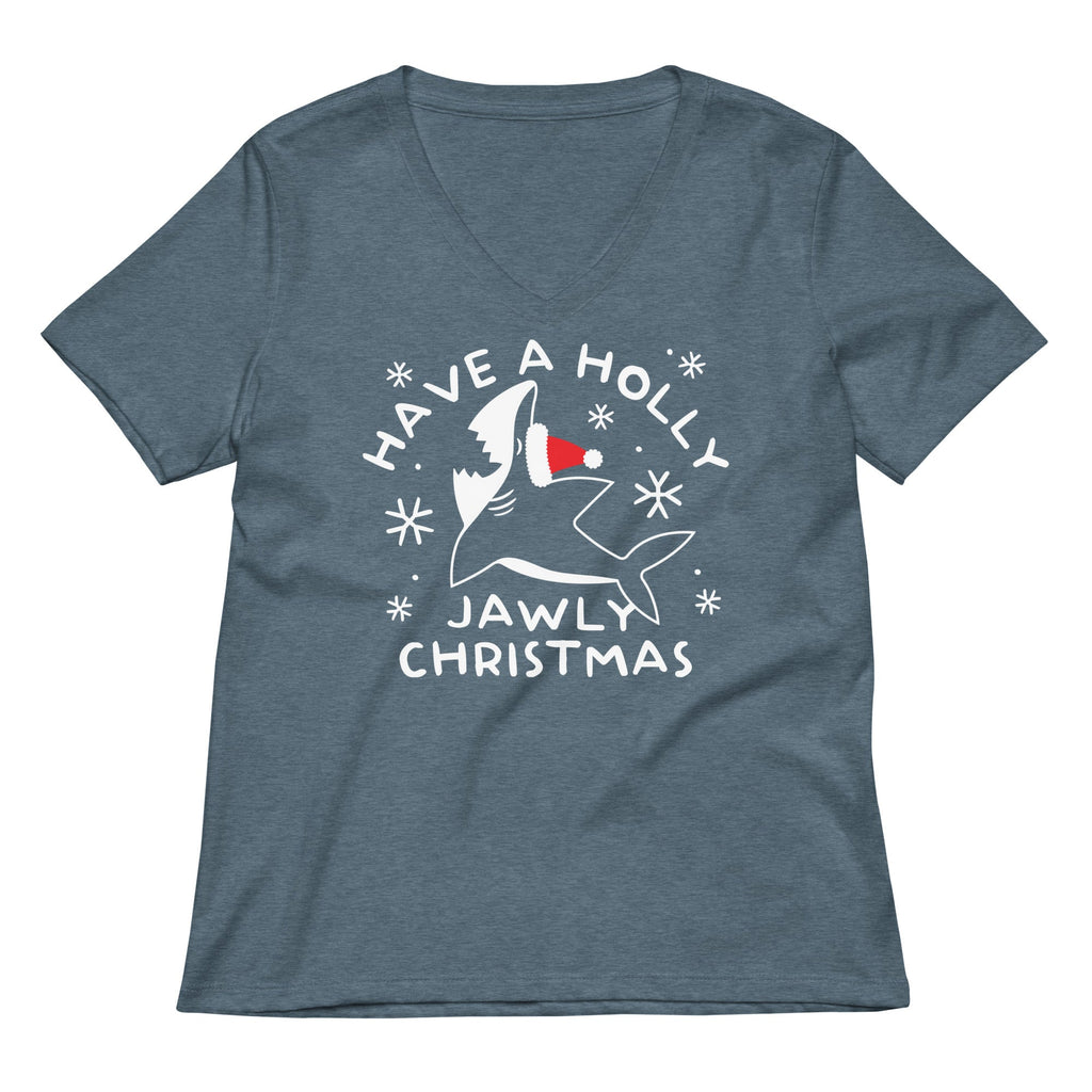 Have A Holly Jawly Christmas Women's V-Neck Tee