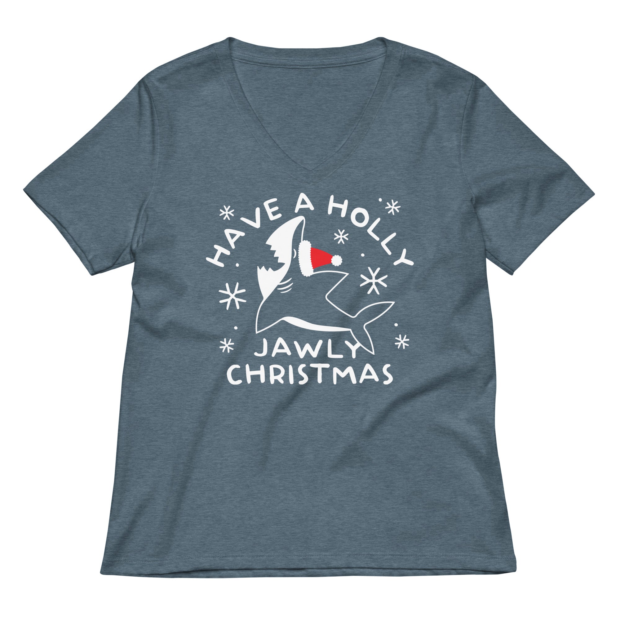 Have A Holly Jawly Christmas Women's V-Neck Tee