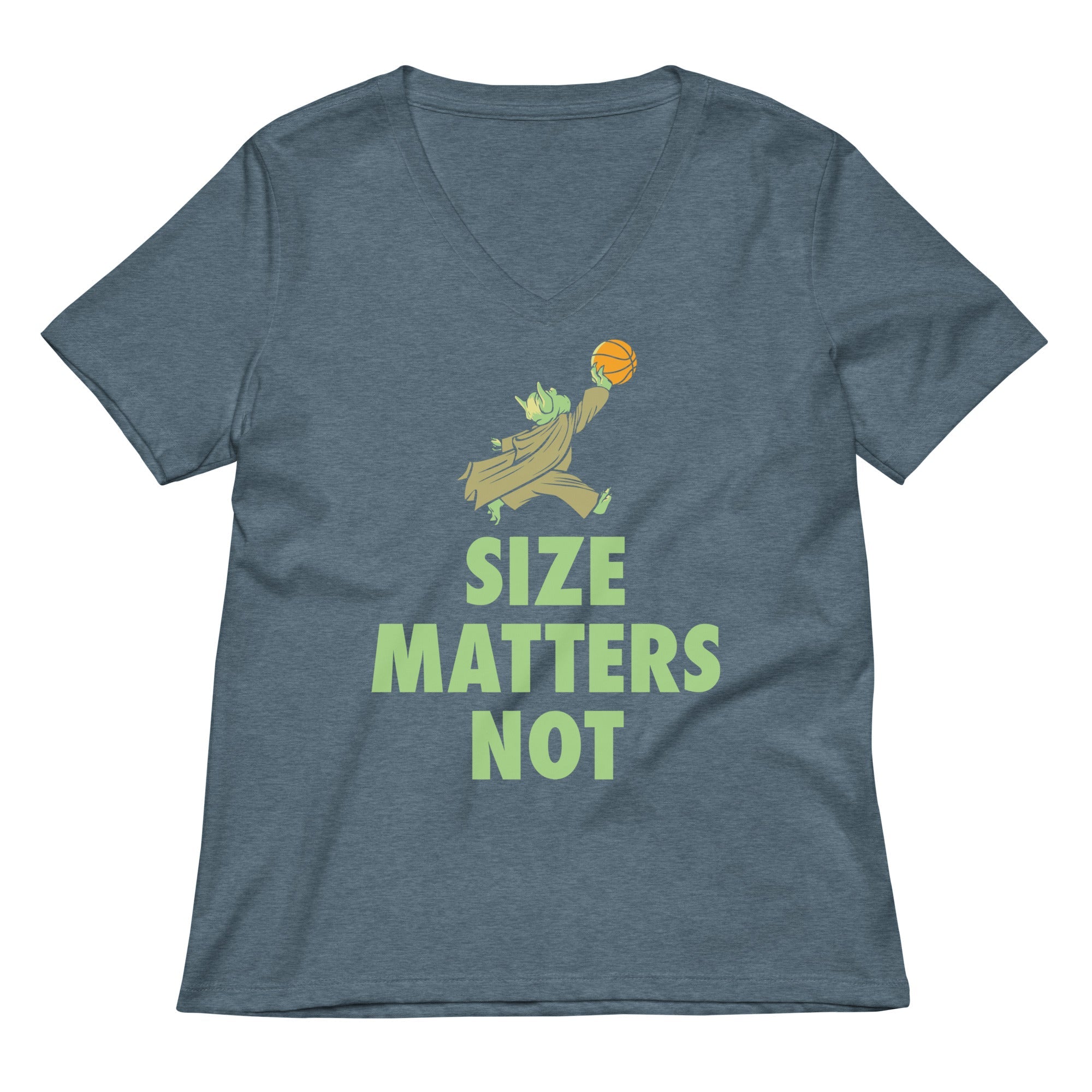 Size Matters Not Women's V-Neck Tee