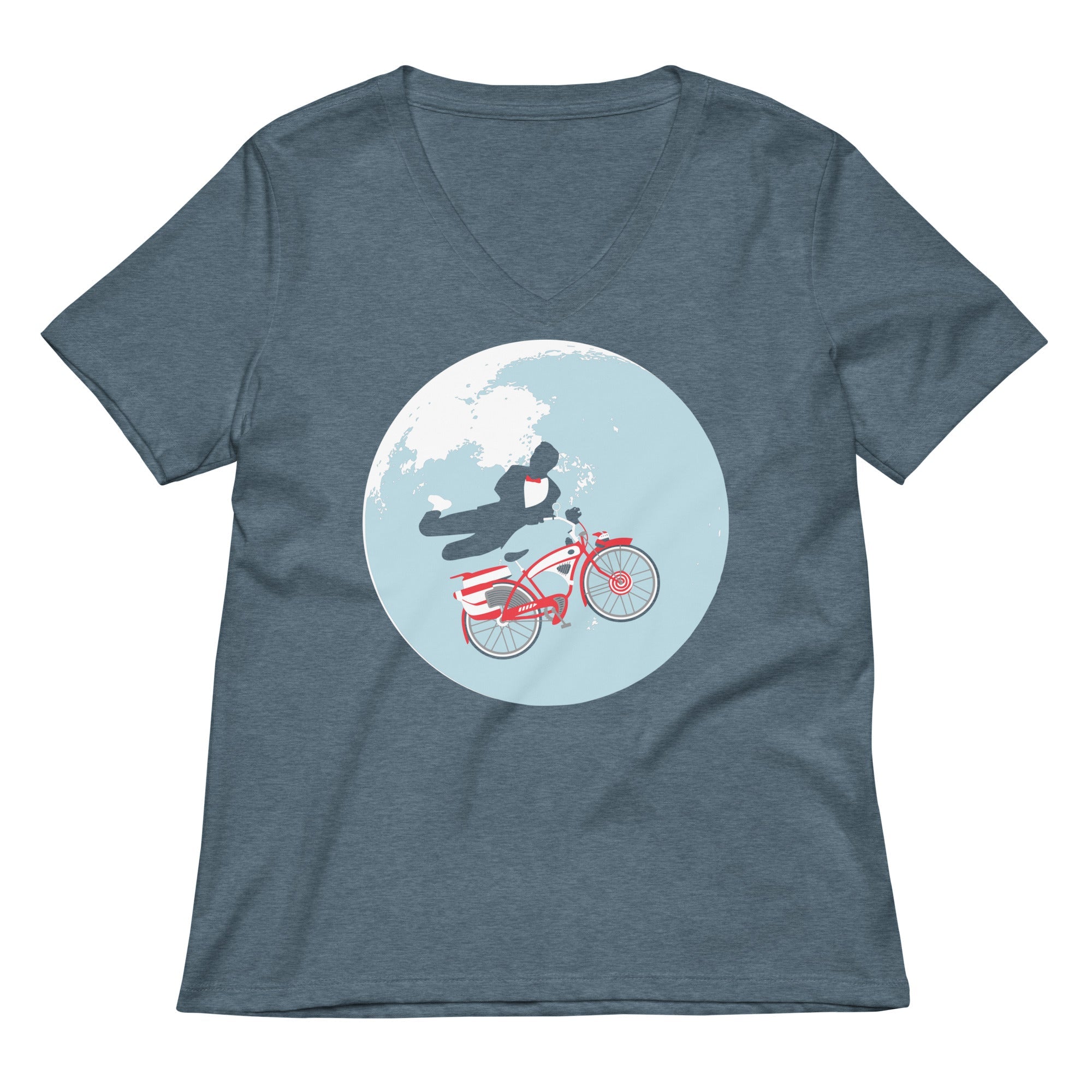 Jump The Moon Women's V-Neck Tee
