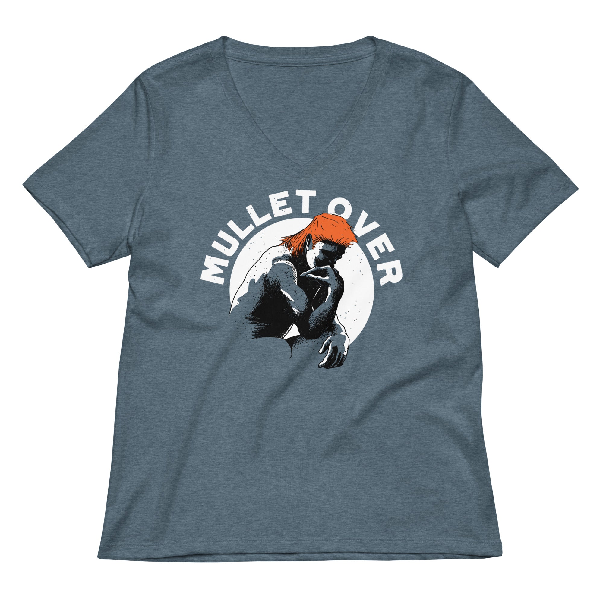 Mullet Over Women's V-Neck Tee