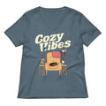 Cozy Vibes Women's V-Neck Tee