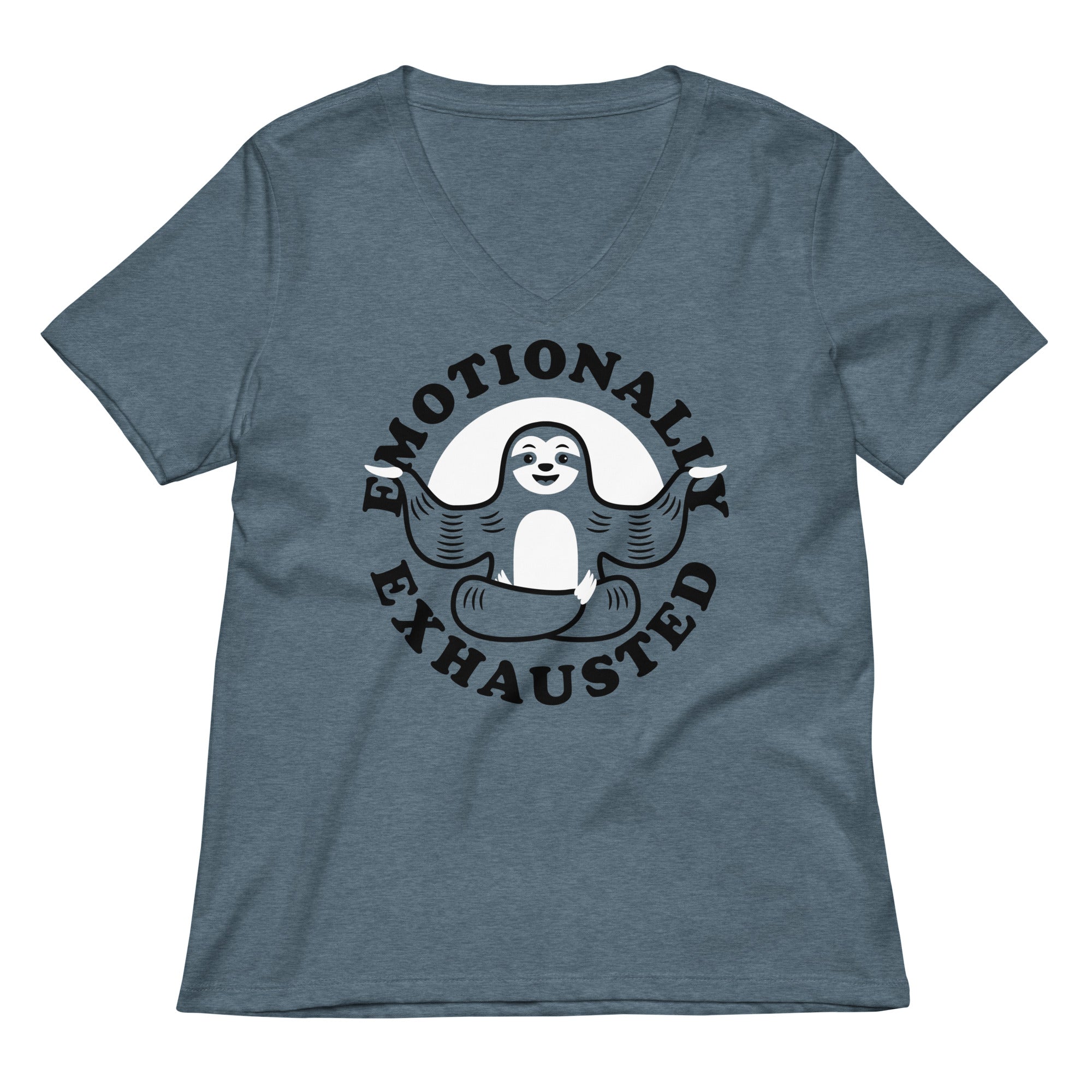 Emotionally Exhausted Women's V-Neck Tee