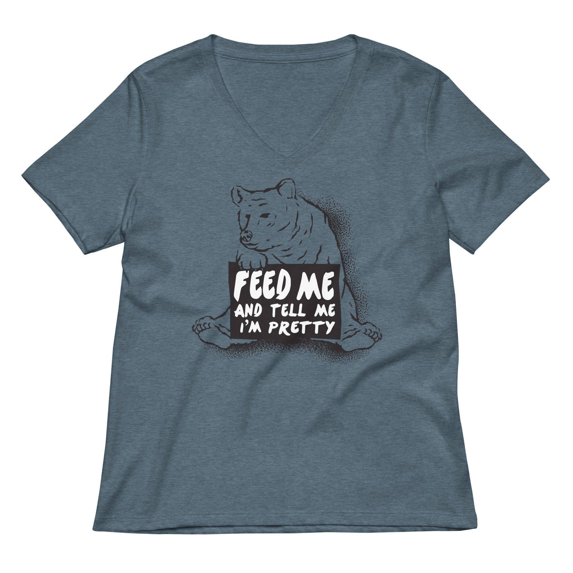Feed Me Women's V-Neck Tee